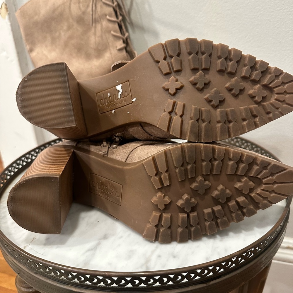 Charles by Charles David lace up suede boots - Picture 7 of 9